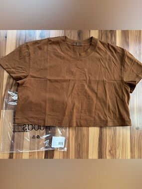 Nuuds vintage Cropped Boxy T-Shirt - Brown